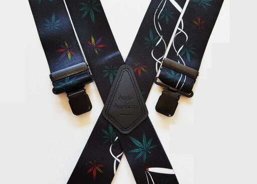 ★ 頑丈な スペンダー 38mm X型 4ブラッククリップMens Braces 1.5 inchi Heavy Duty Marijuana Leaf Motorbike Black Clips WorkAnglo American USA from UK★使いたい衝動にかられます・・・❤ ★ 頑丈な スペンダー 38mm X型 4ブラッククリップMens Braces 1.5 inchi Heavy Duty Marijuana Leaf Motorbike Black Clips WorkAnglo American USA from UK★使いたい衝動にかられます・・・❤