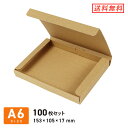 定形外郵便用ダンボール(ケース) A6(N式) 厚さ2cm 【 153 × 105 × 深さ 17 mm】 100枚セット