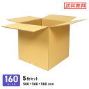 ダンボール 段ボール箱 宅配160サイズEMS(国際スピード郵便) 500×500×深さ500mm 5枚セット