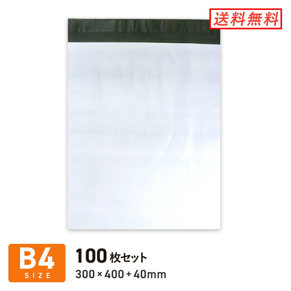 宅配ビニール袋（B4サイズ） 100枚セット