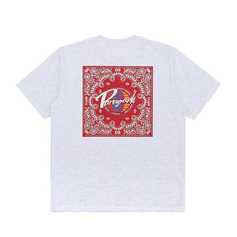 6周年記念イベントが 韓国ブランド Paragraph のペイズリー柄ロゴtシャツ Paragraph パラグラフ Tシャツ メンズ カットソー トップス ビッグシルエット オーバーサイズ No 13 ペイズリー 綿100 コットン100 春 夏 秋 韓国 ファッション ブランド ストリート