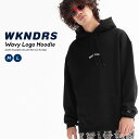 WKNDRS ウィークエンダーズ メンズ パーカー トップス フーディー スウェット シャツ プルオーバー ウェーブ ロゴ 綿…