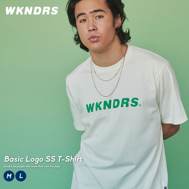 WKNDRS ウィークエンダーズ メンズ tシャツ 半袖 ロゴt トップス 綿100％ コットン100％ 春 夏 韓国 ファッション ブ…