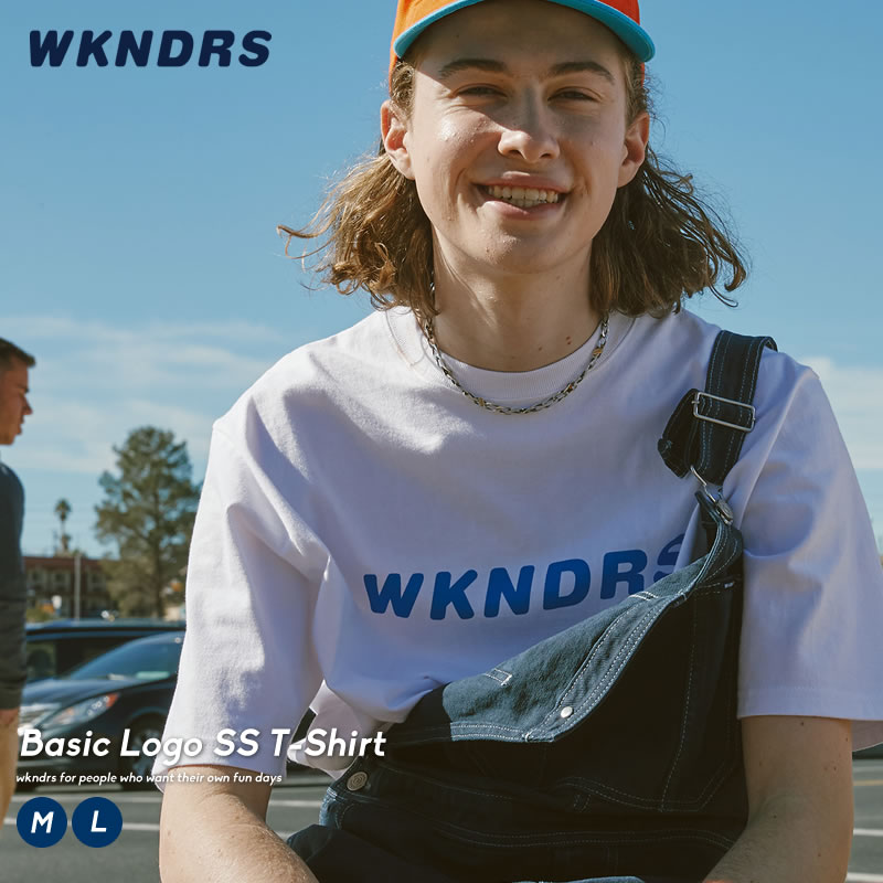 WKNDRS ウィークエンダーズ メンズ tシャツ 半袖 ロゴt トップス 綿100％ コットン100％ 春 夏 韓国 ファッション ブ…