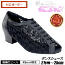 モニシャン 社交ダンスシューズ メッシュ 女性ティーチャーズ ダンスシューズ 【女性 レディース レッスンシューズ 練習 発表会 セレモニー パーティー 冠婚葬...