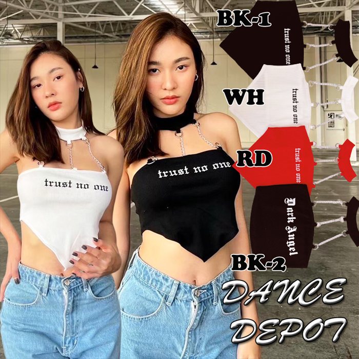 【送料無料】チェーン付 チョーカー チューブトップ A0968 チョーカー風 チューブトップ トップス 3色..