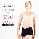 【セール/SALE】サンシャ Sansha ダンス ショートパンツ ダンスパンツ チア チアダンス ストレッチ ブリーフ チアリーディング アンダースコート アンスコ オーバーパンツ アンダーウェア インナー 下着 ブリーフ ショーツ カーキ ワインレッド グレー ブラック 黒 L0655C