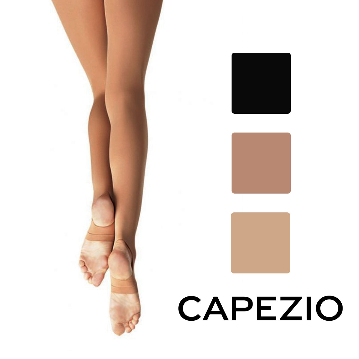 Capezio カペジオ ウルトラソフト ステイラップタイツ 大人用 トレンカ 1961 タイツ トレンカ ダンスタイツ ダンス …