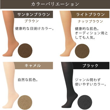 ▲開封後返品不可▲2足セット 光沢 タイツ ストッキング 日本製 オールスルー・ノンスリップダンスストッキング 滑り止め付き タイツ 舞台 バレエ ステージ ダンス 大人 レディース ジャズダンス 社交ダンス タップ ZD2011A