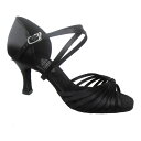 ダンスシューズ・社交ダンスシューズ・レディース【即納商品】女性ラテンシューズ・黒ブラック・271402