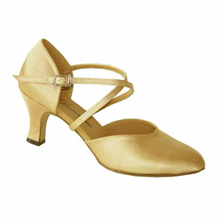 ダンスシューズ・社交ダンスシューズ・レディース【セミオーダー】女性兼用シューズ・ベージュ681308セ..