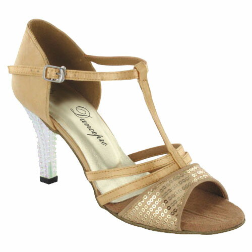 ダンスシューズ・社交ダンスシューズ・レディース【セミオーダー】女性ラテンシューズ・ベージュ168309..