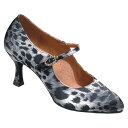 ダンスシューズ・社交ダンスシューズ・レディース【即納商品】競技用女性モダンシューズ・黒豹・4000_1_panther