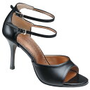 ダンスシューズ・社交ダンスシューズ・レディース【即納商品】女性タンゴシューズ・黒ブラック・tango_194_blk
