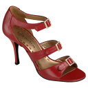 ダンスシューズ・社交ダンスシューズ・レディース【即納商品】女性タンゴシューズ・赤レッド・tango_281_red