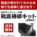 靴底補修キット (説明書付) ダンスシューズ ダンス用品 お手入れ ケア用品 靴底 簡単 補修 修理 ソール 接着 剥がれ はがれ 直し メンズ レディース 関...