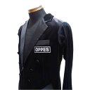 【人気】OPPES ストレッチベロア 既製燕尾服 上着単品 OP-8001VF SS〜Lサイズ ブラック 社交ダンス衣装 競技 デモ パーティー 男性 男子衣装...