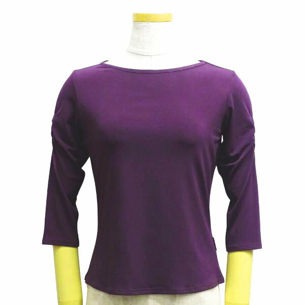 【人気】パピヨン トップス No.5009-2 グレープ Mサイズ 社交ダンス レッスン パーティー 検定 衣装 ト..