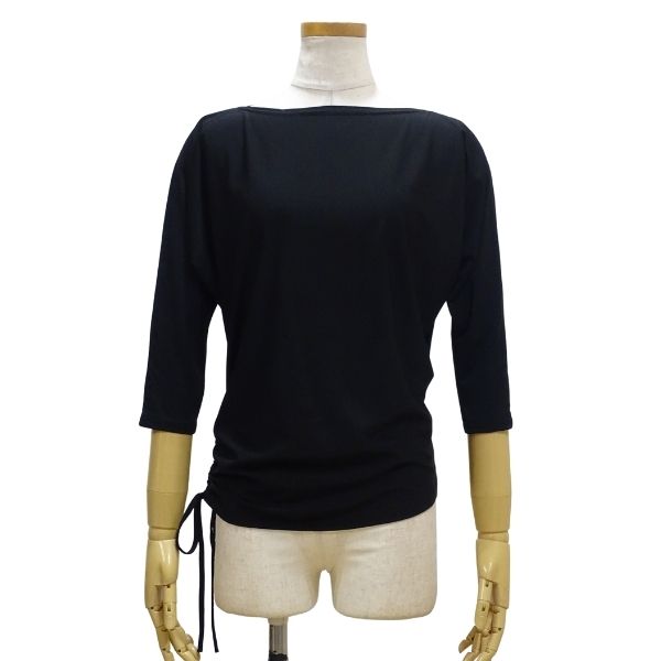 【新入荷】シンプル ボートネック スピンドル トップス 92112601 Fサイズ ブラック 社交ダンス レッス..