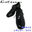 【特注品】Kent Dance ケントダンス ナンバーワンソフトエナメル 23.0cm 23.5cm 27.5cm 28.0cm 28.5cm 29.0cm レギュラー ワイド 2.5cmヒール スタンダード 社交ダンス 競技 デモ パーティー おすすめ メンズ 男性用 国産 ケント 競技靴 男性靴 発表会靴 靴 競技選手に人気(4)