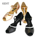 【受注停止中】Kent Dance ケントダンス 兼用シューズ エルザ ブラック ピンクベージュ 21.5cm - 25.0cm 5.5cm 7cm 柔らか 履...