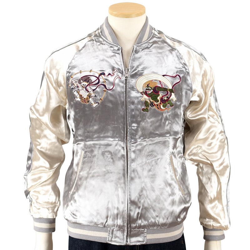 風雷神スカジャン 3RSJ-003　Japanesque　ジャパネスク 和柄