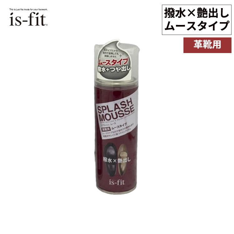 28日エントリーでポイント5倍 is-fit スプラッシュ　ムース　180ml 革靴用　撥水　艶出し ...