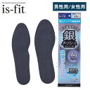 15日限定ポイント8倍(要エントリー&楽天カード決済) is-fit 銀メッシュインソール 24.0~27.0cm(男性用)22.0~25.0cm(女性用)フリーサイズ 中敷き インソール さらさら メッシュ ムレ防止 消臭 モリトジャパン