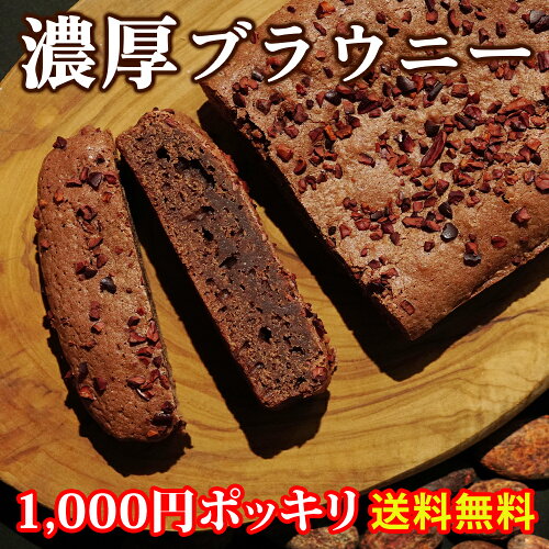 ブラウニー 1000円ポッキリ 送料無料 チョコレートブラウニー チョコ...