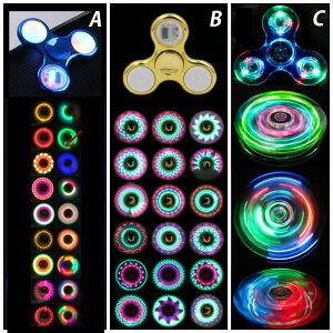 【20以上図案】ハンドスピナー LED発光 スピナー ハンドスピナー 図案形成 アルミニウム合金 かっこいい 指先のコマ おしゃれ 綺麗 ハンドスピナー ストレス解消 ハンド スピナー 玩具 おもちゃ 暇つぶし 子供 レインボー 虹色 プレゼント こどもの日