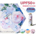 【17cmコンパクト】 日傘 軽量 油絵のデザイン UPF50+ UVカット 折りたたみ傘 UVカット率99% 完全遮光 折り畳み傘 晴雨兼用 遮熱 メンズ レ...