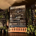 ｢SKATE BOARDING ART｣ 超超大型アートポスター(額付き) カフェインテリア アメリカンビンテージ アメリカンダイナー アメリカングラフティー ブルックリン バスロールサイン 男前インテリア アメリカンダイナー アメリカンモダン DandyLifeSpace