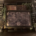 「INDUSTRIAL&ANTIQUE MAP」アイアンメッシュ付きアートパネル ブルックリンスタイル 男前インテリア アメリカンビンテージ カフェインテリア ...