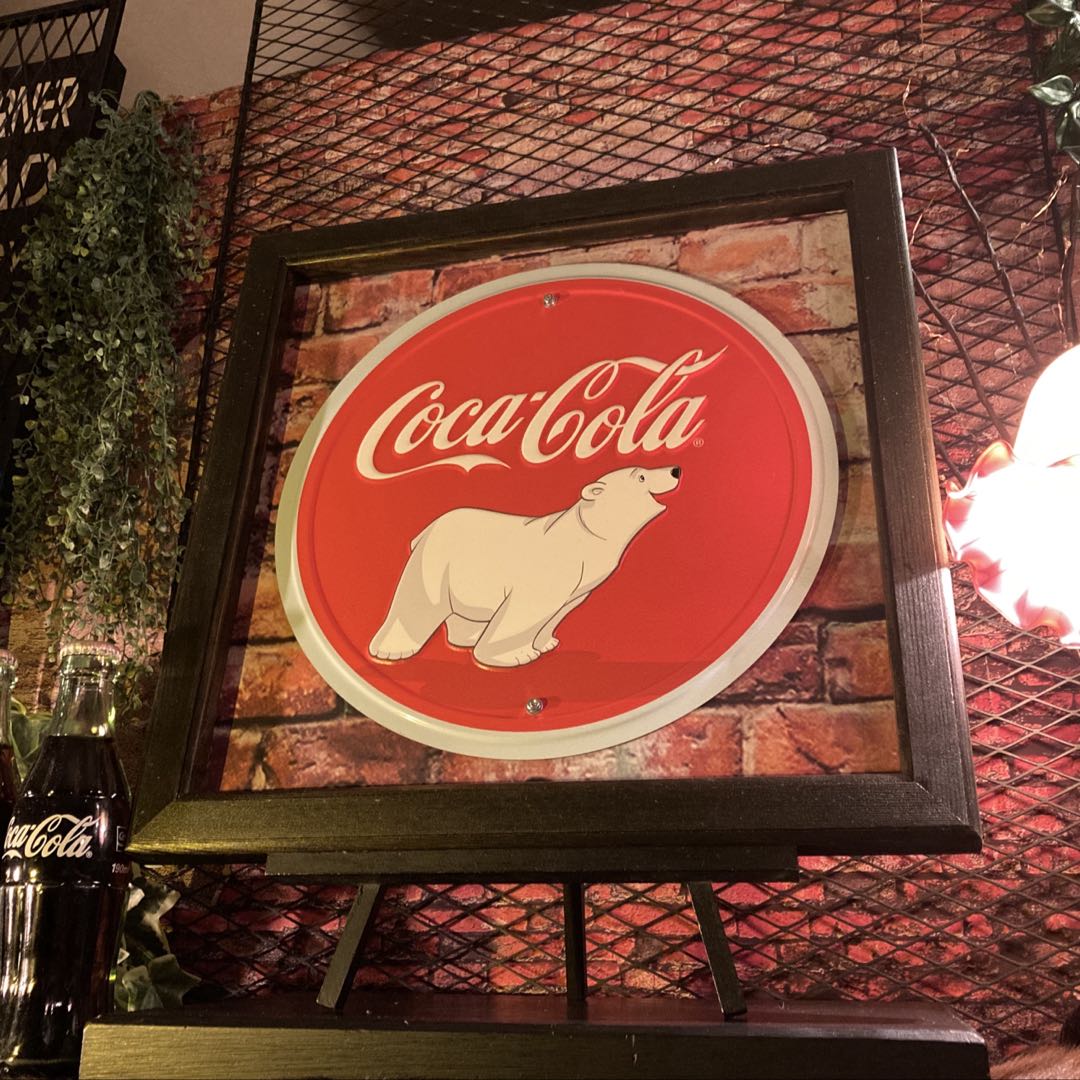 MADE・IN・USA!! ｢POLAR BEAR｣ライセンス メタル製アートパネル ブルックリンスタイル 男前インテリア カフェインテリア コカコーラグッズ ブリキ看板 西海岸インテリア アメリカンカジュアル ヘリテージスタイル アートパネル COCACOCA ポーラーベア DandyLifeSpace
