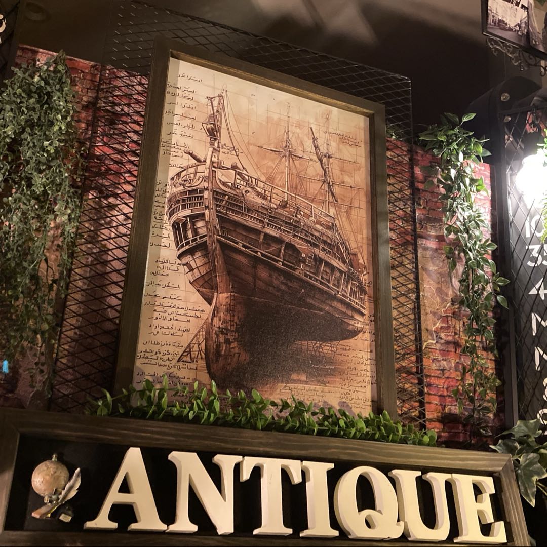 Rakuten - ｢ANTIQUE OLD SHIP III｣キャンバス製 高級アートパネル(額入り) ブルックリンスタイル 男前インテリア カフェインテリア ヴィンテージ BROOKLYN オールドアメリカン NEWYORK アートパネル アメリカンアンティーク アメリカンクラシック 帆船 DandyLifeSpace