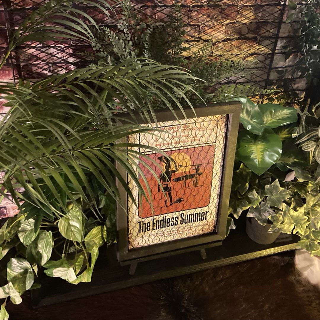 ｢ENDLESS SUMMER III｣メタル製 アイアンフェンス仕上アートパネル ウエストコーストインテリア マリンインテリア 西海岸インテリア サーフボード ハワイアンインテリア カリフォルニア アートパネル エスニック California DandyLifeSpace