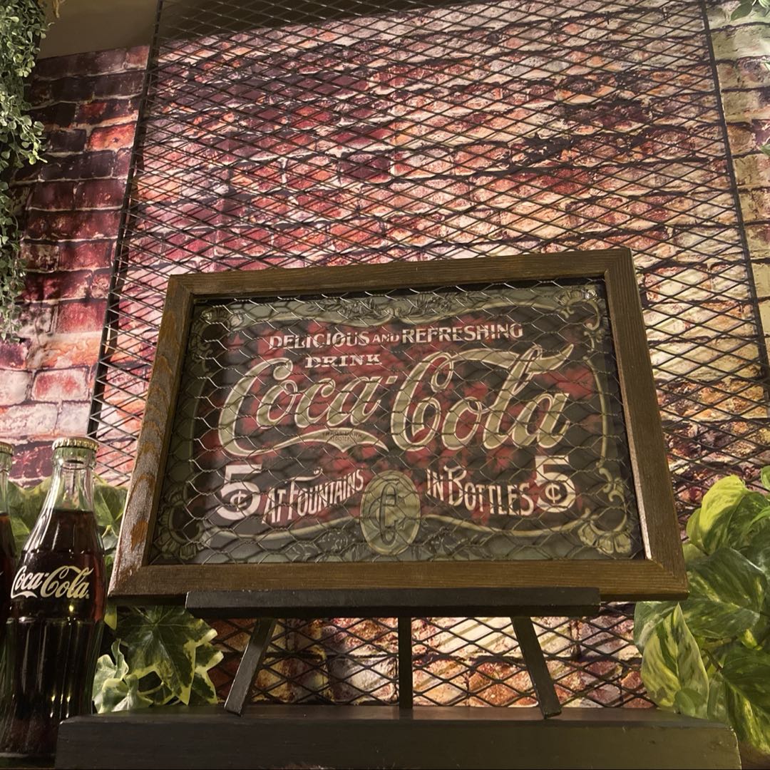コカコーラ　特大パネル　額　　Coca-Cola コカ・コーラ ポスター Coca-Cola Lillian Nordica 1903年 広告