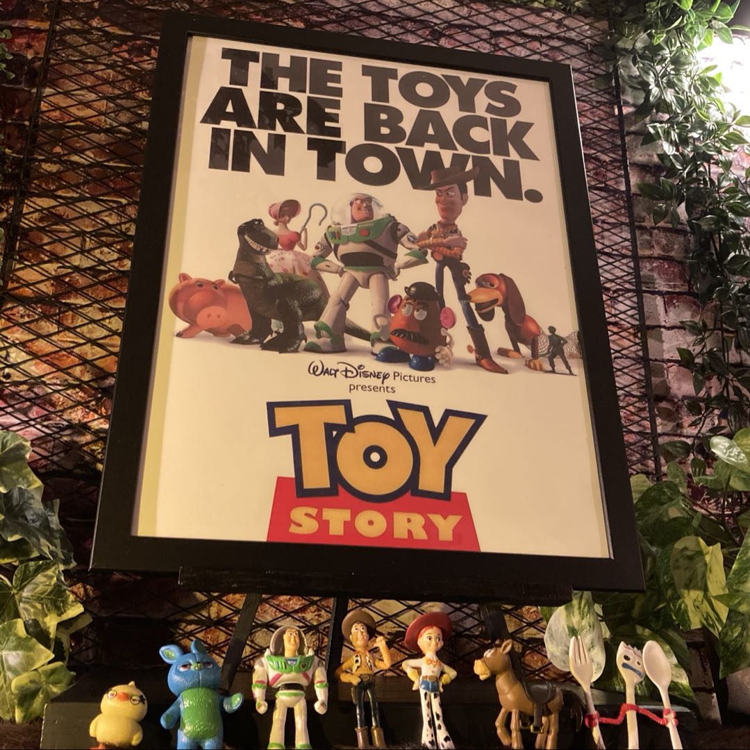 Rakuten - ｢TOY STORY(トイ・ストーリー)｣フィギュア7体＆アートパネル(額入り) ブルックリンスタイル 男前インテリア ミッドセンチュリースタイル NEWYORK アメリカンダイナー 店舗装飾 アメリカンカジュアル アートパネル 店舗什器 カフェインテリア TOYSTORY DandyLifeSpace