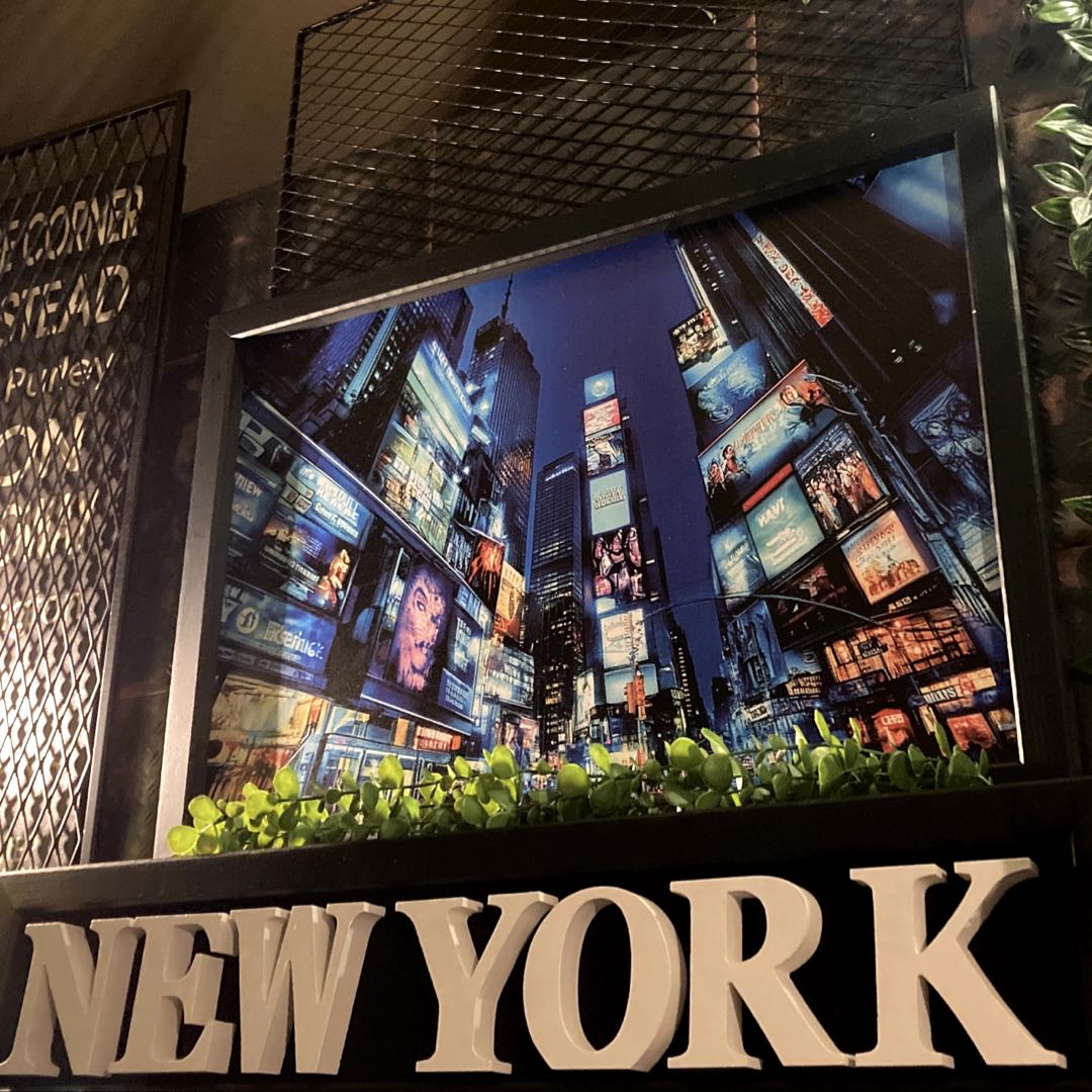 Rakuten - ｢Manhattan Times Square｣キャンバス製 大型アートパネル 超超大型サイズ ブルックリンスタイル 男前インテリア マンハッタン NEWYORK Manhattan アートパネル インダストリアル INDUSTRIAL アメリカンビンテージ タイムズスクエア DandyLifeSpace