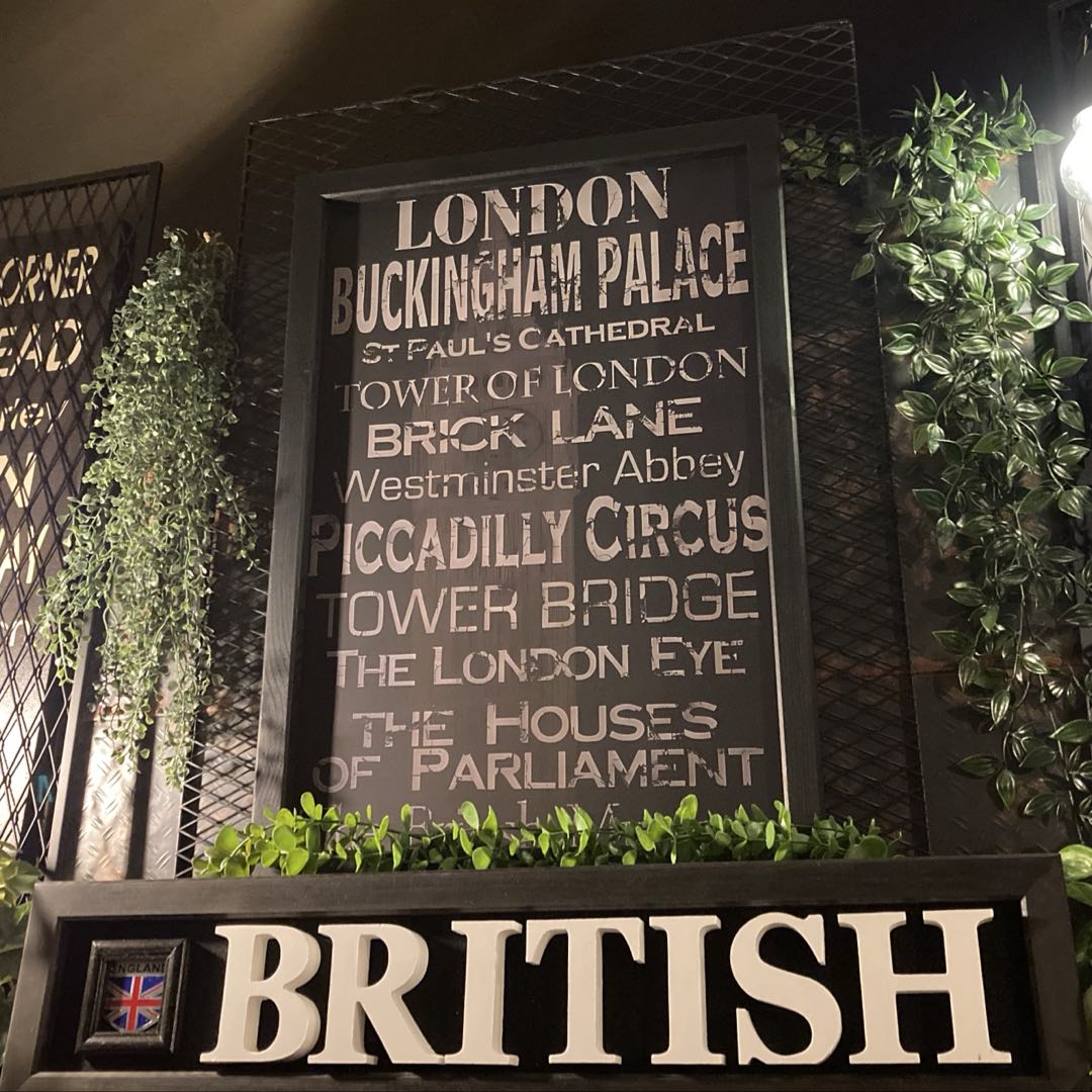 Rakuten - ｢BRITISH CHALK ART LONDON｣キャンバス製アートパネル ユナイテッドキングダム ブルックリンスタイル 男前インテリア アメリカンビンテージ カフェインテリア インダストリアル バスロールサイン アートパネル 店舗什器 店舗装飾 アメカジ雑貨 DandyLifeSpace