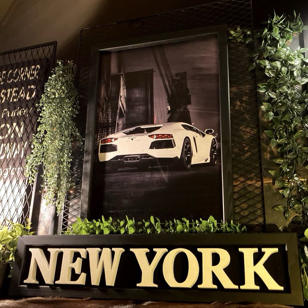 Rakuten - ｢Lamborghini Aventador｣Ver.2キャンバス製アートパネル 男前インテリア アメリカンビンテージ アートパネル インダストリアル アメカジ雑貨 ガレージインテリア 男の隠れ家 アメリカンアンティーク 男の住処 モダンアート 店舗什器 店舗展示品 DandyLifeSpace