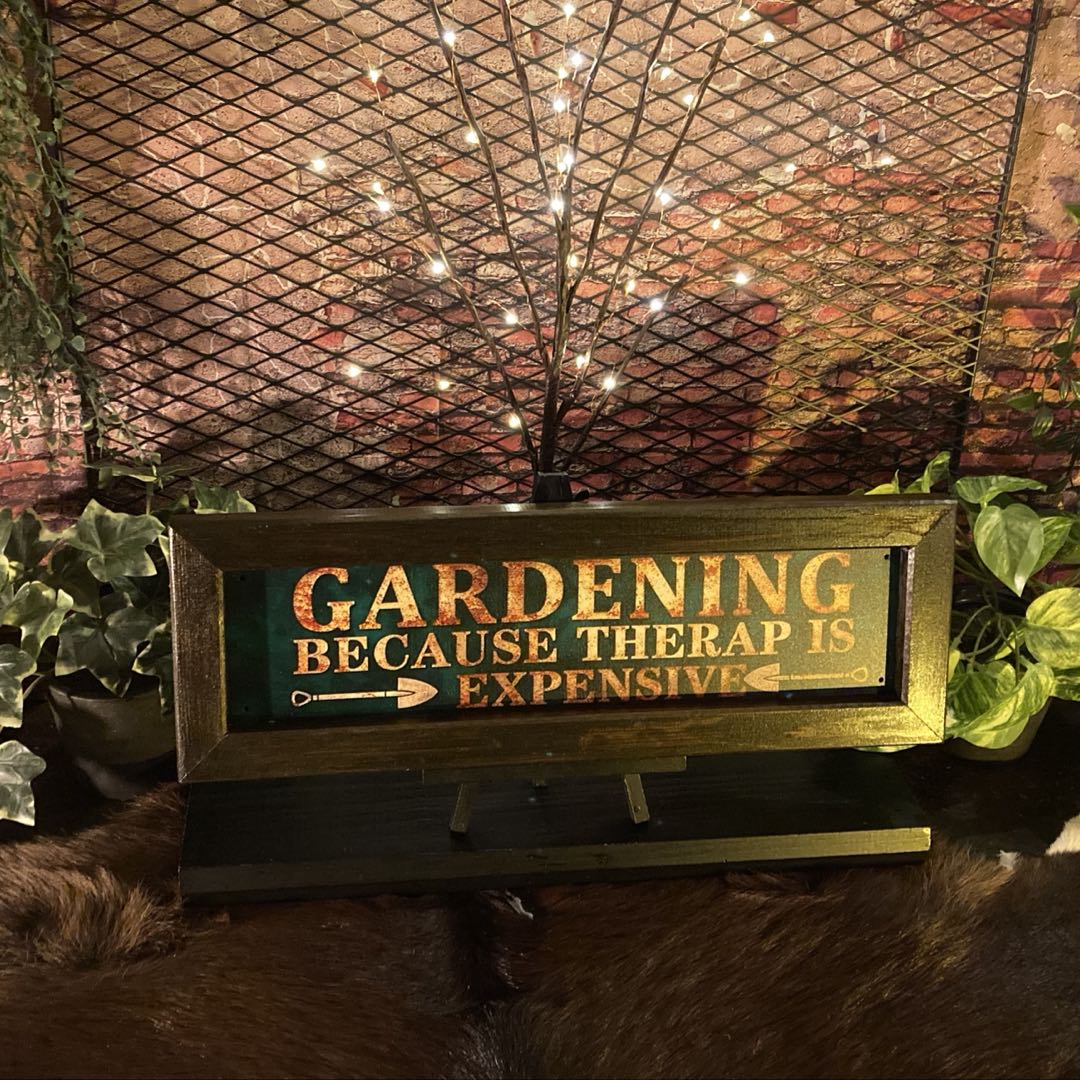 Rakuten - ｢GARDENING ART｣Ver.2メタル製ウッドアートパネル(額入り) 男前インテリア アメリカンビンテージ アメリカンアンティーク アメリカンクラシック アメカジ雑貨 ガレージ ブリキ看板 男の隠れ家 アートパネル GARAGE カフェインテリア DandyLifeSpace