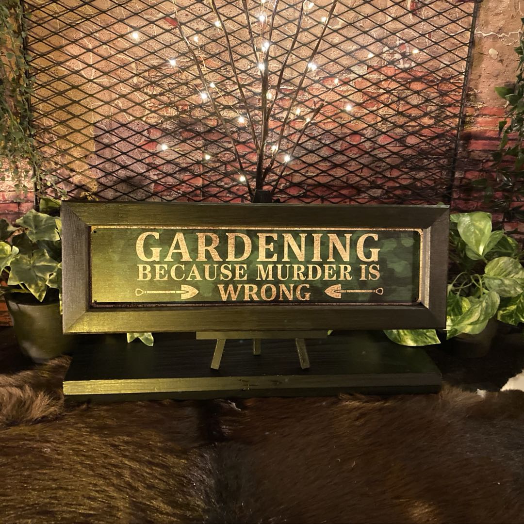 Rakuten - ｢GARDENING ART｣Ver.3メタル製ウッドアートパネル(額入り) 男前インテリア アメリカンビンテージ アメリカンアンティーク アメリカンクラシック アメカジ雑貨 ガレージ ブリキ看板 男の隠れ家 アートパネル GARAGE カフェインテリア DandyLifeSpace