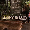 ｢ABBEY ROAD｣ 立体LOGOアートパネル(額付き) 超大型サイズ ブルックリン 男前インテリア カフェインテリア ビートルズ BROOKLYN アメリカンビンテージ インダストリアルインテリア NEWYORK アートパネル バスロールサインインテリア 立体LOGO DandyLifeSpace