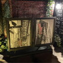 2枚組「N.Y.セント・パトリック大聖堂&ウォール街(証券取引所)」アートパネル ブルックリンスタイル 男前インテリア アメリカンビンテージ インダストリアル アートパネル バスロールサイン NEWYORK アメリカンアンティーク マンハッタン Manhattan DandyLifeSpace(3)