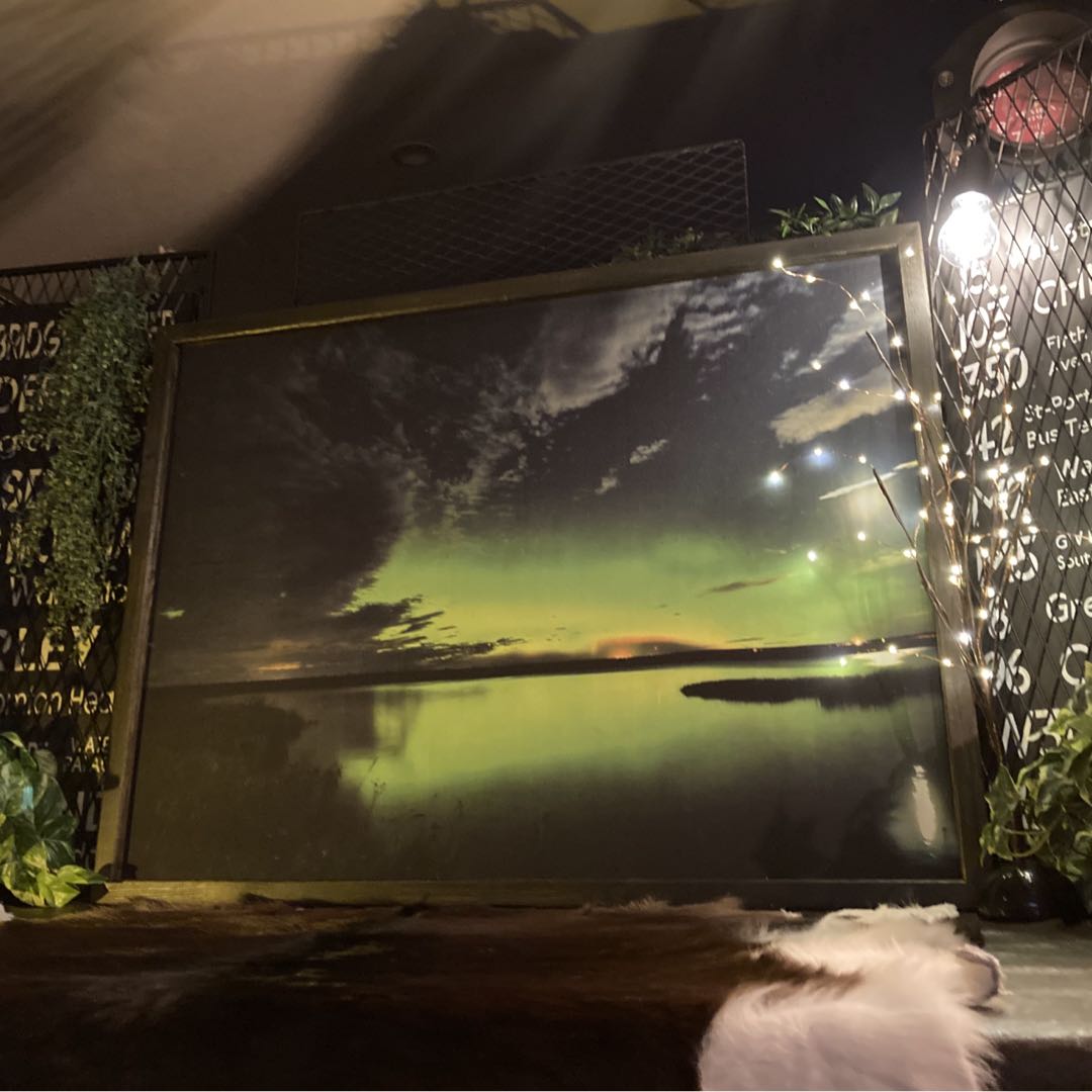 Rakuten - ｢NORWAY AURORA ART｣!! 超超大型アートパネル(額入り)!! 男前インテリア アートパネル 夜景アート アメリカンノスタルジー 店舗什器 店舗展示品 オーロラ北欧 ノルウェー フィンランド スウェーデン NORWAY アメリカンビンテージ ミッドセンチュリー DandyLifeSpace