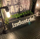 ｢industrial｣ 立体LOGOアートパネル(額付き) 大型サイズ 男前インテリア アメリカンビンテージ アートパネル インダストリアルインテリア アメカジ雑貨 ガレージインテリア 配管インテリア industrial スチームパンク 店舗什器 店舗展示品 DandyLifeSpace