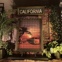 「カリフォルニア・ワーゲンバスサンバ」!! アイアンフェンス付き 高級アートパネル!! アートパネル 店舗展示品 カリフォルニア California ヴィンテージ ウエストコーストインテリア 西海岸スタイル エスニック ビーチ カフェインテリア HAWAII BARI DandyLifeSpace