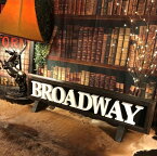 ｢BROADWAY!!｣立体LOGOアートパネル(額付き)!! 大型サイズ!! ブルックリンインテリア 男前インテリア カフェインテリア BROOKLYN アメリカンビンテージ インダストリアルインテリア アートパネル バスロールサインインテリア BROADWAY ブロードウェイ DandyLifeSpace