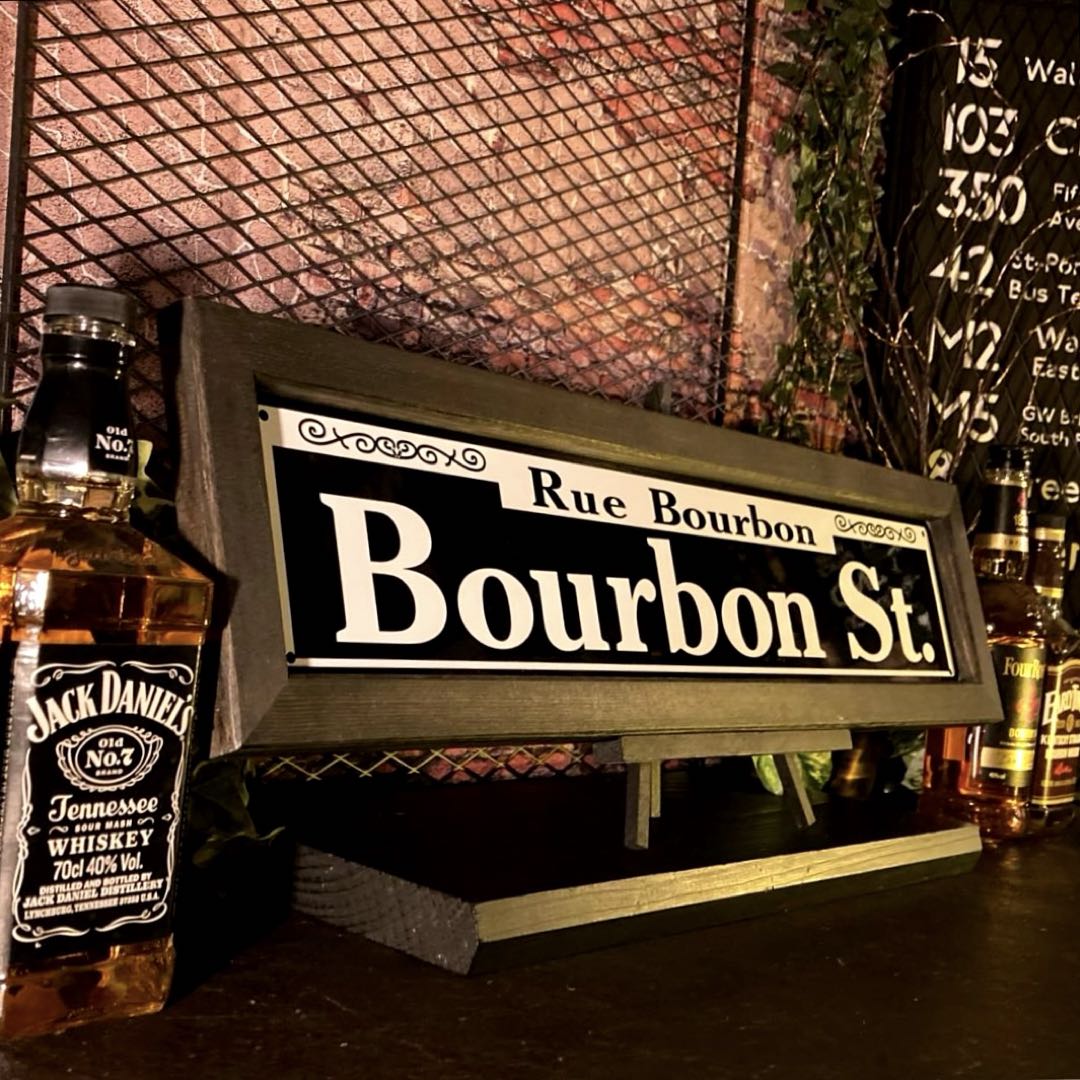 MADE・IN・USA!! ｢Bourbon St.｣!! アルミニウム製アートパネル!! ブルックリンインテリア 男前インテリア アートパネル アメリカンビンテージ カフェインテリア インダストリアル オールドアメリカン ミッドセンチュリーインテリア BROOKLYN DandyLifeSpace